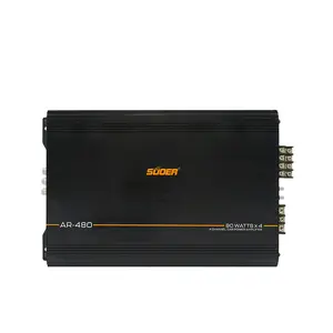 Suoer AR-480-B Module amplificateur de voiture audio à gamme complète 1000W classe AB 12V avec puissance RMS 1500W et combinaison de croisements