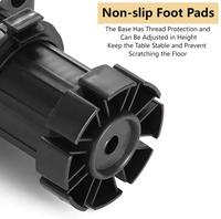 Pieds réglables en plastique pour meubles de cuisine Pieds de niveleur d'armoire noirs robustes en gros Pieds de canapé 80/95/115/145mm