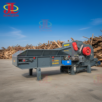 Broyeur de déchets de bois mobile, broyeur de souches, déchiqueteuse de bois, machine à sciure avec cyclone