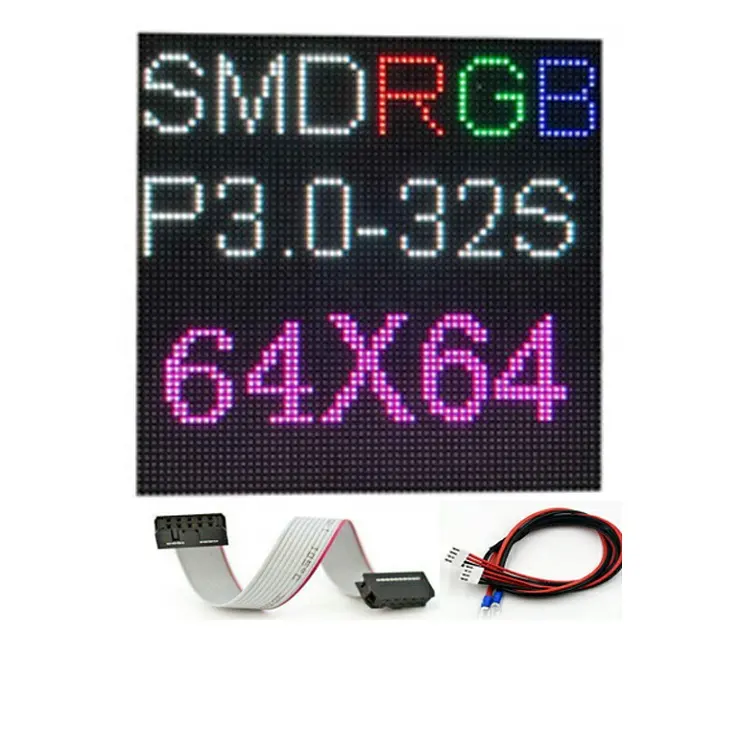 داخلي P2 P3 P4 P5 P6 SMD تأجير شاشة LED وحدات P3 كامل اللون مرحلة LED وحدة