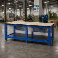Banc de travail robuste pour soudeur en atelier industriel, en plaque métallique, prix usine