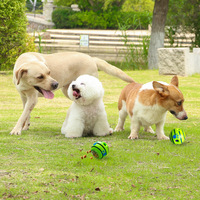 Neuer Giggle Hundeleckerli-Ball Hundespielzeug Langlebiger Natürlicher Geräusch-Erzeugender Großer Futterball IQ-Training Interaktives Spaßiges Giggle Haustier-Spielzeugball