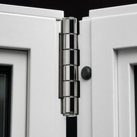 Jendela Lipat Aluminium Alloy Heavy Duty Horizontal Bifold Multi-Panel Akordeon Komersial Villa Bukaan Besar Kaca Ganda