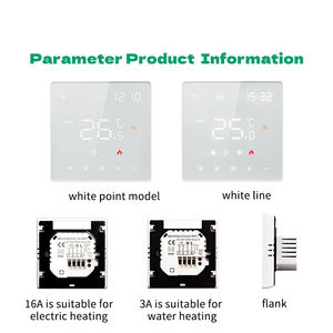 Termostato Inteligente Wifi TYSH Tuya para Calefacción por Suelo Radiante, Control de Temperatura Digital Táctil LCD para Google Home y Alexa - Product Image 2