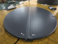 Couverture de piscine gonflable ronde sur mesure en Drop Stitch pour bassin, avec lames de couverture