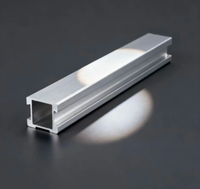 Profilé en aluminium CNC 6114 T5 pour bande LED encastrée dans les cloisons sèches, plafond en plâtre, décorations murales