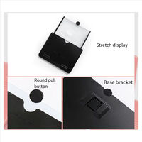 Loupe d'écran de téléphone 3D HD pliable de 10 et 12 pouces avec support amplificateur vidéo pour films, jeux et tous les smartphones
