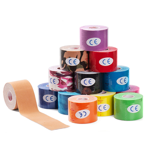 Nouveau ruban de <span class=keywords><strong>kinésiologie</strong></span> musculaire athlétique imprimé personnalisé sangles adhésives en coton 5cm * 5m ruban de sport étanche avec échantillon gratuit - Product Image 1