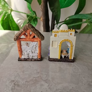 Estatua <span class=keywords><strong>de</strong></span> la Sagrada Familia, Set <span class=keywords><strong>de</strong></span> Natividad, Figura <span class=keywords><strong>de</strong></span> Jesús y Virgen María, Adorno Pequeño, Decoración para Pesebre Navideño, Regalos Festivos - Product Image 3
