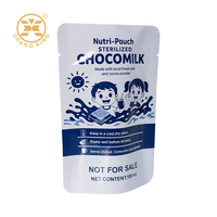 Matte witte plastic aluminiumfolie voor hitteverzegelbare staande verpakkingen met ritssluiting voor het verpakken van sap en babyvoeding