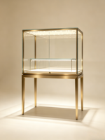 Schmuck-Vitrine Minimalistischer Luxus-Ausstellungsschrank mit LED-Beleuchtung