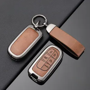 Coque de protection pour clé de voiture en alliage de zinc, pour JEEP Grand Cherokee Renegade Compass Cherokee Traitor, accessoires de porte-clés - Product Image 5