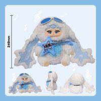 Jouets interactifs intelligents, lapins en peluche musicaux de 25 cm, version IA - yeux normaux pour enfant et adulte