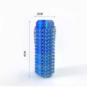 3-<span class=keywords><strong>en</strong></span>-1 Bouton ClickSpinners Soulagement du Stress Jouet pour Adultes Petits Porte-clés Fidget Spiky Fabriqué <span class=keywords><strong>en</strong></span> Plastique 'Ouchies Pain <span class=keywords><strong>Stim</strong></span>' - Product Image 3