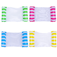 Hamac gonflable flottant pour l'eau, lit flottant pliable, protection de l'environnement, PVC, dossier flottant pour l'été, fête en piscine