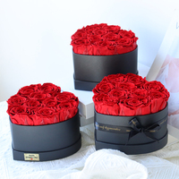 Yunnan Vente Chaude Préservé Rose Fleuriste Roses Équatoriennes Fleur Décorative Rose Éternelle Fleur Fraîche pour la Saint Valentin