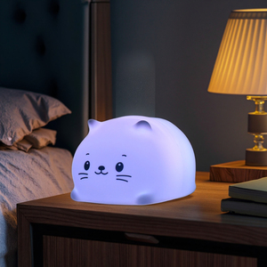 <span class=keywords><strong>Mini</strong></span> Dimmable LED cảm ứng đèn cho phòng ngủ động vật Silicone bảng đèn với ánh sáng ban đêm trắng ấm - Product Image 6