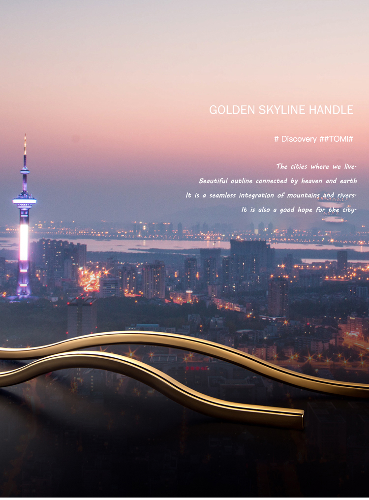 EADER Wardrobe gold handle light luxury modern simple gold drawer cabinet designer handle