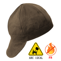 Chapeau de soudage réversible à Logo personnalisé, accessoires feu ignifuge pour soudeur, pour la sécurité, travail de soudage de revêtement, pièces