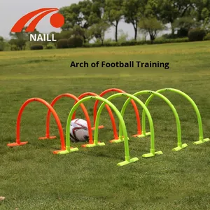 Arche de football d'intérieur en PP orange, obstacle d'entraînement, marqueur, but de <span class=keywords><strong>tir</strong></span>, entraînement aux compétences de football - Product Image 3
