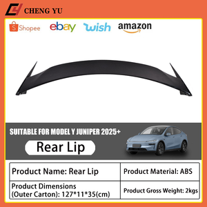 <span class=keywords><strong>Spoiler</strong></span> Winglet Premium in ABS Nero Lucido Opaco a 3 Pezzi Stile Yofer per Tesla Model Y Juniper 2025 - Decorazione Posteriore Rinnovata - Product Image 2