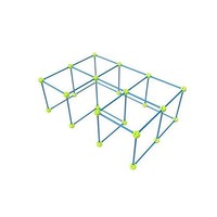 Set de 69 Piezas de Bloques de Construcción Modulares de Plástico ABS, Juguete de Construcción STEM, Kit de Castillo para Jugar en Interiores para Niños