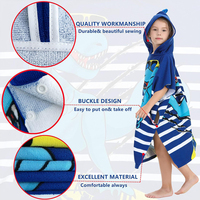 Kids Pool Bath Towels Toddler Girls Boys Quick Dry Lightweight Soft Microfiber Poncho Towel Custom Hooded Kids Beach Towels