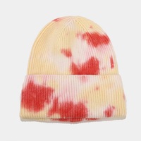 Nouvelle mode Streetwear Hip Hop casquettes hiver laine tricoté chapeau cravate colorant imprimer chaud Skullies bonnets personnalisés