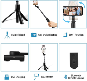 Estabilizador de Gimbal para Smartphone con Trípode, Palo Selfie, Control Remoto Inalámbrico, Herramienta Antivibración para Grabación de Video y Transmisión en Vivo - Product Image 3