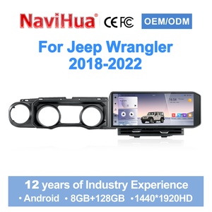 NaviHua Upgrade Android Multimedia Stereo Navigation 2DIN Autoradio for Jeep Wrangler JL 2018-2022 15inch <b>Car</b> Stereo Radio - Product Image 1