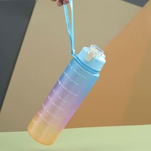 Juego de 3 Botellas de Agua Deportivas, de Gran Capacidad, Ecológicas, Aptas para Lavavajillas, Portátiles, con Pajita Motivacional, para Camping, Unisex - Product Image 5