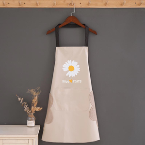 المطبخ المنزلية قابل للمسح اليد الإعلان المئزر مريلة مضادة للماء النادل وزرة مخصص - Product Image 3