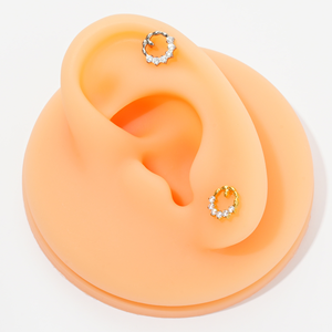 Piercing de Nariz de Titanio Personalizado con Forma de Flor para Mujer, G23 Hipoalergénico, Joyería Corporal, Venta al Por Mayor de Fábrica - Product Image 2