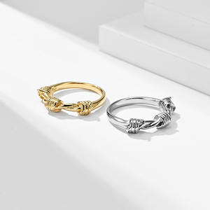 Unisex Bowknot <b>Ring</b> Steel Gold Fashion Jewelry Gift Index Finger <b>Ring</b> - Product Image 4