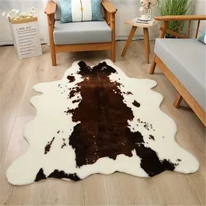 Alfombra y alfombra de piel de vaca auténtica con diseño personalizado de lujo extremo para decoración del hogar