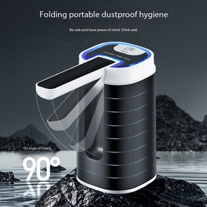 New Foldable <b>Drinking</b> Water Pump 1-3 Button Start USB Type C Charging Portable White Black Water <b>Dispenser</b> - Product Image 1