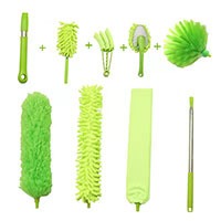 Duster télescopique pour le nettoyage de la maison / Duster extensible avec collecteur en microfibre pour ventilateurs de plafond