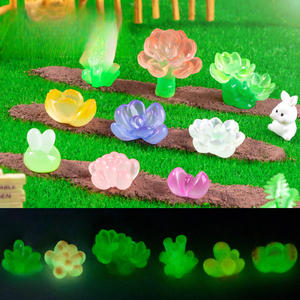 Plantas suculentas luminosas nocturnas en maceta, decoraciones <span class=keywords><strong>de</strong></span> jardinería DIY, jarrones, accesorios para macetas, microlandscape - Product Image 1