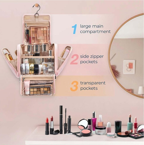 Bolsa de Maquillaje de Viaje Suave para Mujer, Venta al por Mayor de Fábrica, con Diseño de Mano, Bolsa de Almacenamiento de Cosméticos para Uso Diario y Viajes - Product Image 4