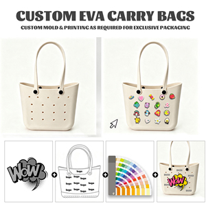 Bolsa de Playa Impermeable de EVA, Bolso de Mano Ligero con Malla Lavable, Parte Superior Abierta, <span class=keywords><strong>a</strong></span> Prueba de Derrames, Bolso Grande para Viajes Familiares - Product Image 6