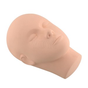 Mannequin de pratique de cils d'outil de beauté réutilisable de haute qualité pour le modèle de <span class=keywords><strong>tête</strong></span> de visage de cosmétologie de formation de maquillage de Massage <span class=keywords><strong>Pro</strong></span> - Product Image 2