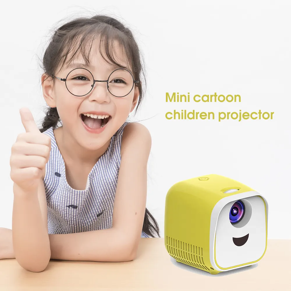 OEM New Mini Projector USB Children Portable Projector 1000 Lumens 320x240p Micro Video Projector For kids YEOPARM