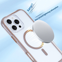 Coque de téléphone pour iPhone 12 13 14 15 16 17 Pro Max Magnétique Antichoc Protection Pare-chocs coque de téléphone