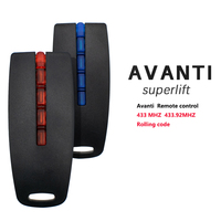 Télécommande compatible Avanti Superlift 433,92 MHz à code roulant, 4 boutons, pour porte de garage