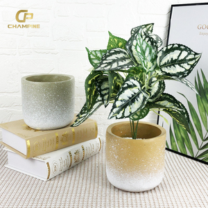 <strong>Best</strong> Selling Glazed Durable Round Garden Decoration Cement Plant Pot Home <strong>Windowsill</strong> Balcony Decor Flower Pot - Product Image 5