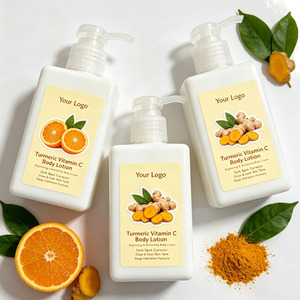 Crème corporelle éclaircissante de haute qualité au curcuma et à la vitamine C, marque privée, lotion corporelle illuminatrice pour peaux noires - Product Image 4