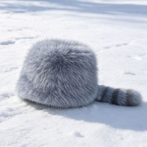 Chapeau en fausse fourrure de haute qualité avec queue, chapeau d'hiver pour femme, idéal pour l'extérieur par temps froid, vente en gros OEM ODM - Product Image 1