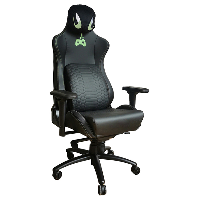 Factory Wholesale Leather Reclining Gamer Chair LED Light Bar Racer RGB Gaming Chair