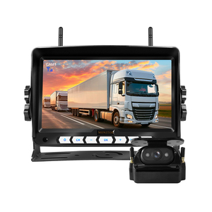 7 inch 1CH/2CH IPS màn hình với DVR chức năng có thể sạc lại pin năng lượng mặt trời từ không dây sao lưu máy ảnh cho xe tải Trailer RV - Product Image 2