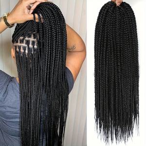 Perruque en crochet tressée à trois brins, double trame, torsadée sénégalaise, en fil synthétique résistant à la chaleur, dreadlocks africaines - Product Image 6